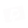 Tarjeta blanca inclinada con logotipo PayPal recortado Tarjeta blanca inclinada con logotipo PayPal recortado